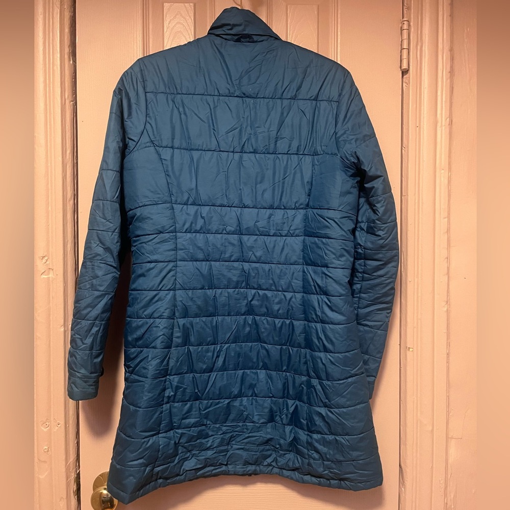 Patagonia Stormdrift 3-in-1 Parka Charcoal Teal Smolder Blue Women's Medium - Picture 6 of 11
